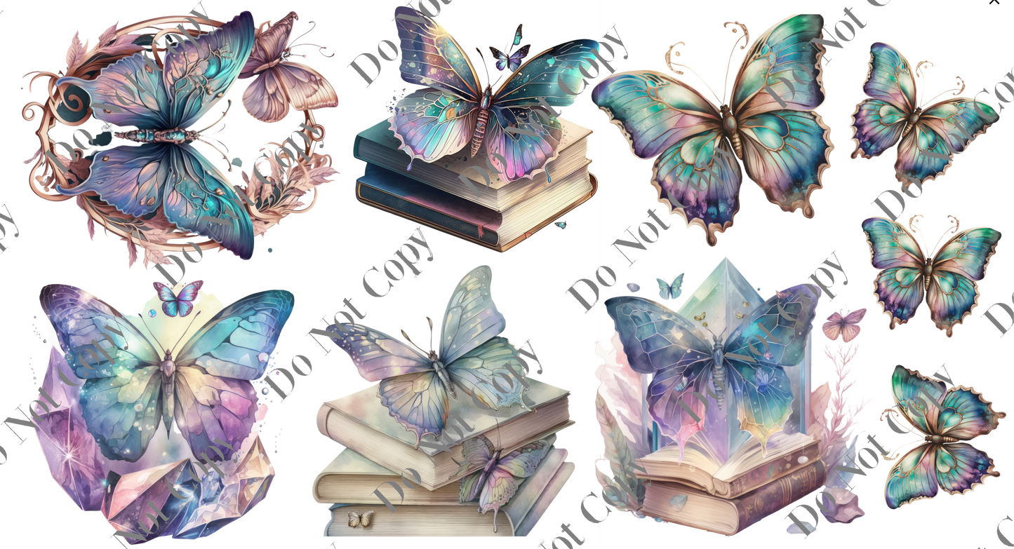Decal Sheets - Fantasy Butterflies