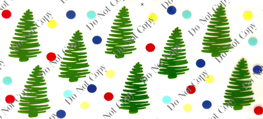 16oz UV Wrap - Christmas Trees