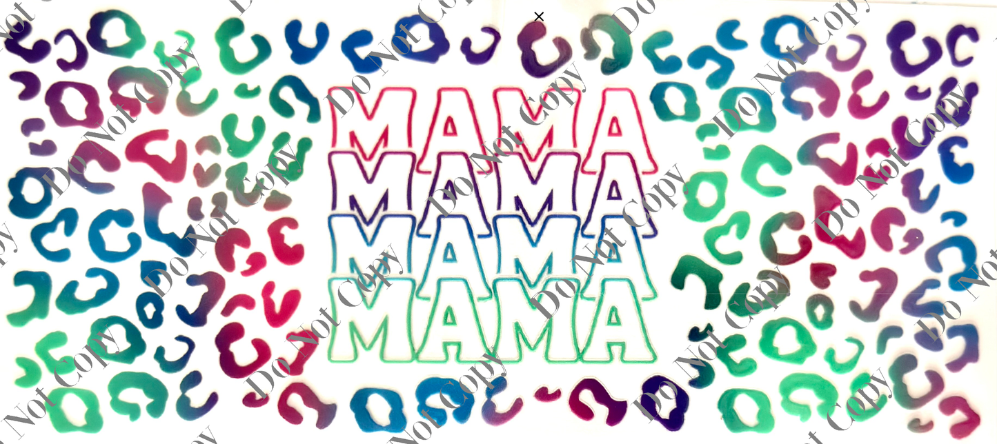 16oz UV Wrap - Colourful Mama