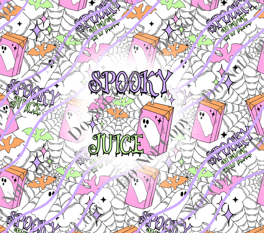 20oz Tumbler Wrap - Spooky Juice pink