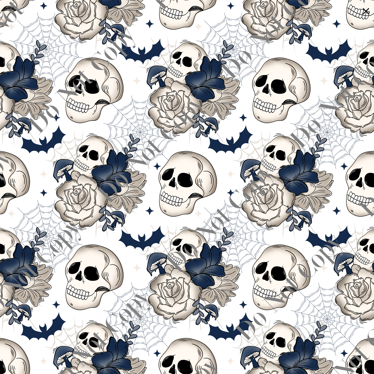 Spooky Skull Floral