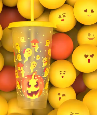 Halloween Ghosts - Colour Change Cold Cups 24oz